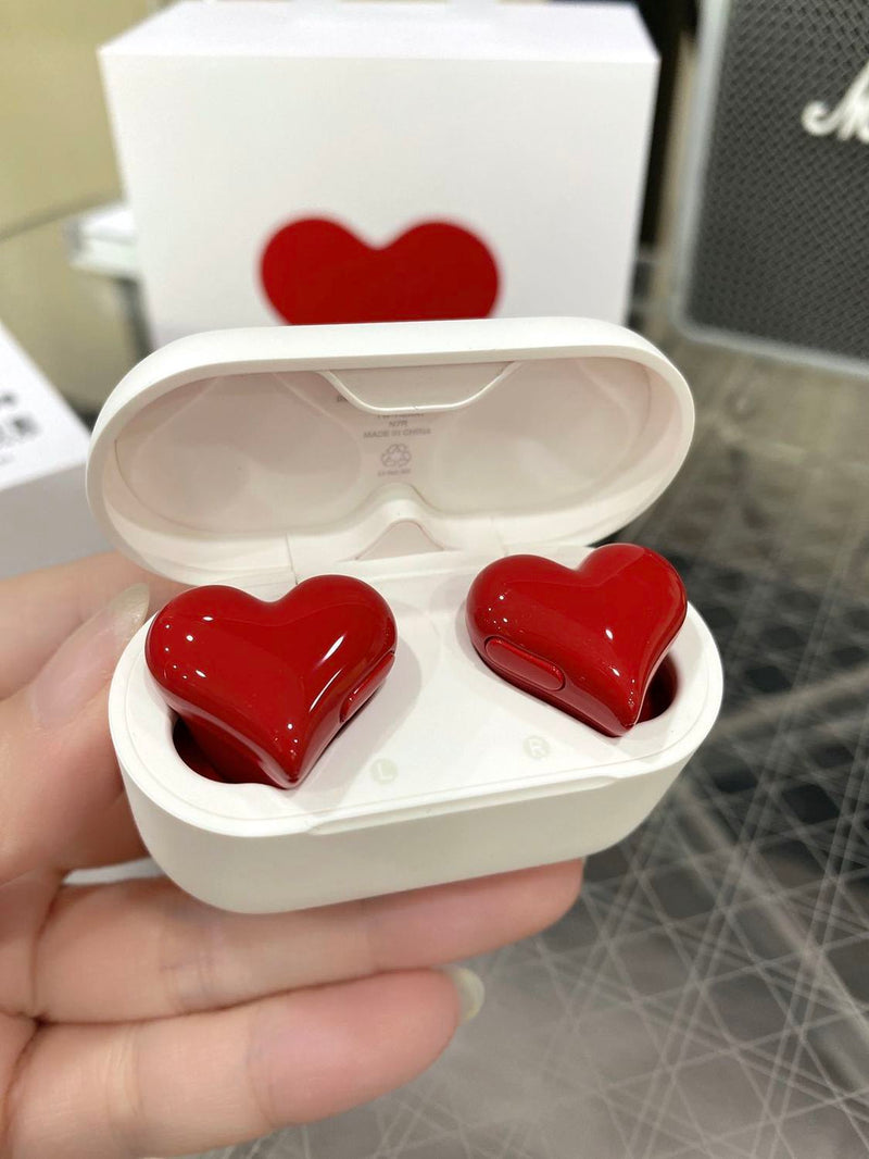 Moda Coração em forma Amor Fones De Ouvido Japão HeartBuds Bonito Sem Fio Bluetooth Fones De Ouvido Para As Mulheres Menina Estudante Presentes