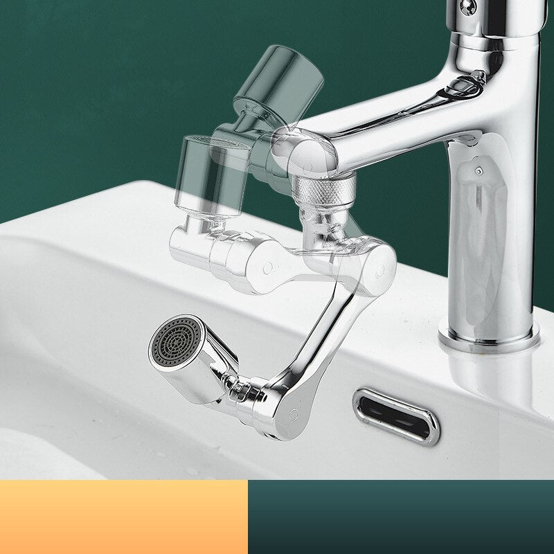 Adaptador giratório universal de torneira de água, Splash Tap Extender, Kitchen Bubbler Nozzle Saver, novo, 1080 °, 22mm, 24mm