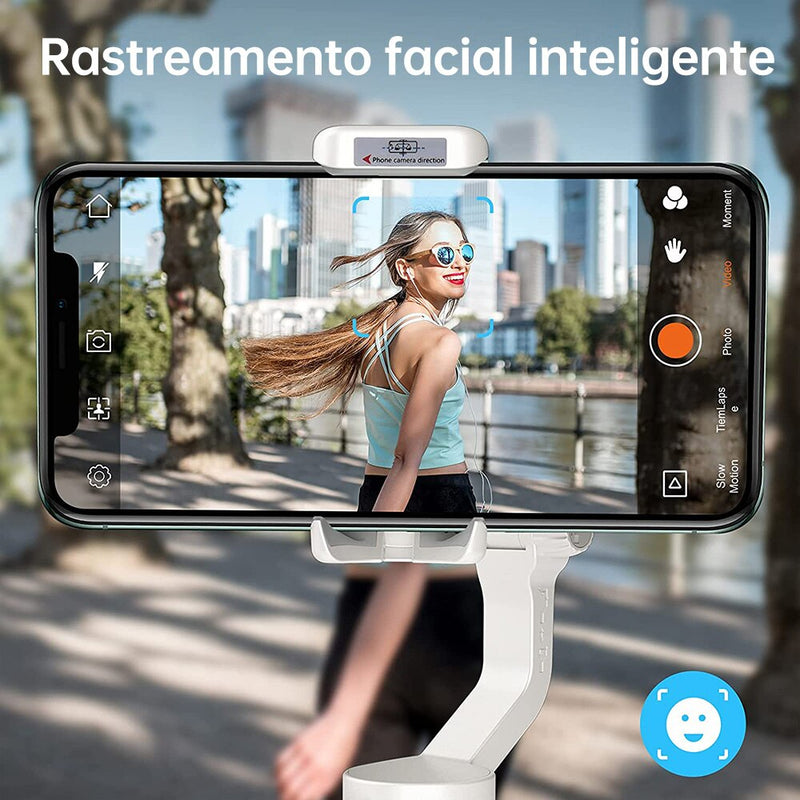 Estabilizador de 3 Eixos Telefone Selfie Vara Tripé para iPhone 13 Pro Max Xiaomi