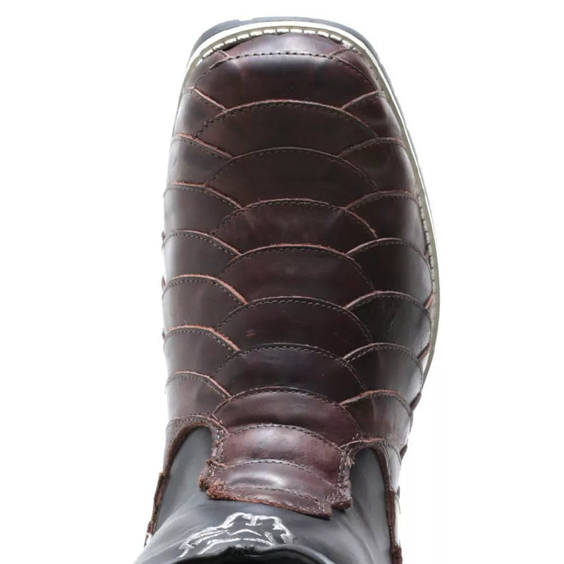 Bota Texana Country De Couro Legítimo Masculina