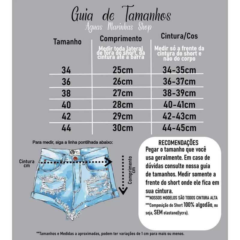 Calça Jeans Feminina Cintura Alta Alto Araguaia - Calça Jeans