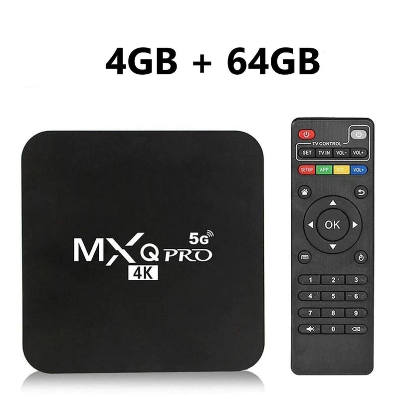 Tv Box Mxq 4K Conversor Smart - Memoria 64GB RAM 4GB